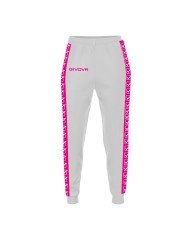 Pantalone GF VIP Tricot Band Givova BA09 Donna Triacetato Fuxia Bianco BA090603