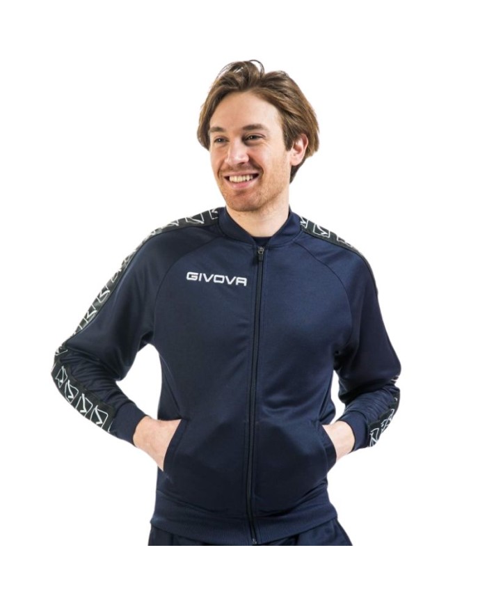 Giacca GF VIP College Band Givova BA06 Unisex Triacetato Blu BA060004