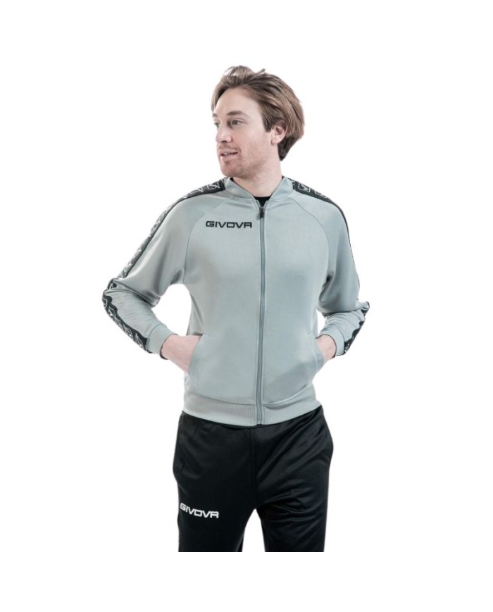 Giacca GF VIP College Band Givova BA06 Unisex Triacetato Grigio BA060009 Giacca GF VIP College Band Givova BA06 Unisex Triacetato Grigio BA060009
