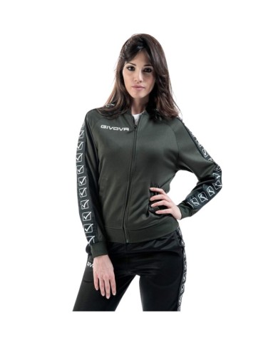 Giacca GF VIP College Band Givova BA06 Unisex Triacetato Verde Militare BA060051 Giacca GF VIP College Band Givova BA06 Unisex Triacetato Verde Militare BA060051