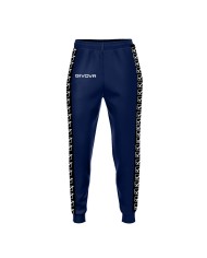 Pantalone Terry Band Givova BA12 Unisex Cotone Leggero Blu BA120004