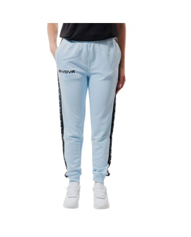 Pantalone Terry Band Givova BA12 Unisex Cotone Leggero Celeste BA120082 Pantalone Terry Band Givova BA12 Unisex Cotone Leggero Celeste BA120082