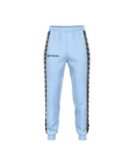 Pantalone Terry Band Givova BA12 Unisex Cotone Leggero Celeste BA120082