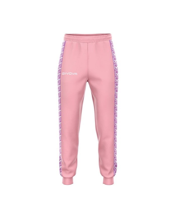 Pantalone Terry Band Givova BA12 Unisex Cotone Leggero Rosa Chiaro BA120083