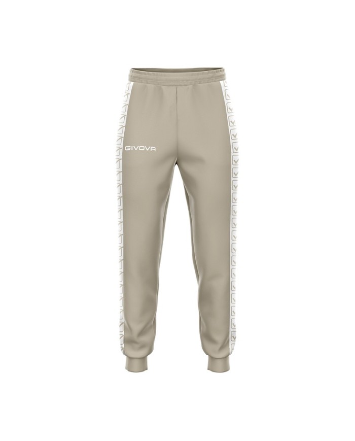 Pantalone Terry Band Givova BA12 Unisex Cotone Leggero Sabbia BA120081