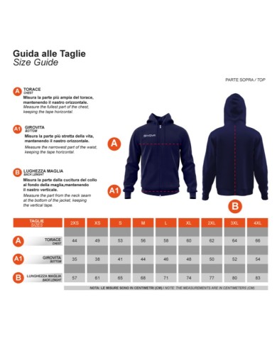 Felpa Givova FULL ZIP BAND BA10 Cotone Felpato Unisex Nero BA100010 Felpa Givova FULL ZIP BAND BA10 Cotone Felpato Unisex Nero BA100010