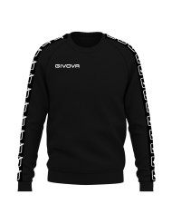Felpa Givova GIROCOLLO BAND BA07 Cotone Felpato Unisex Nero BA070010 Felpa Givova GIROCOLLO BAND BA07 Cotone Felpato Unisex Nero BA070010