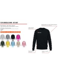 Felpa Givova GIROCOLLO BAND BA07 Cotone Felpato Unisex Nero BA070010 Felpa Givova GIROCOLLO BAND BA07 Cotone Felpato Unisex Nero BA070010