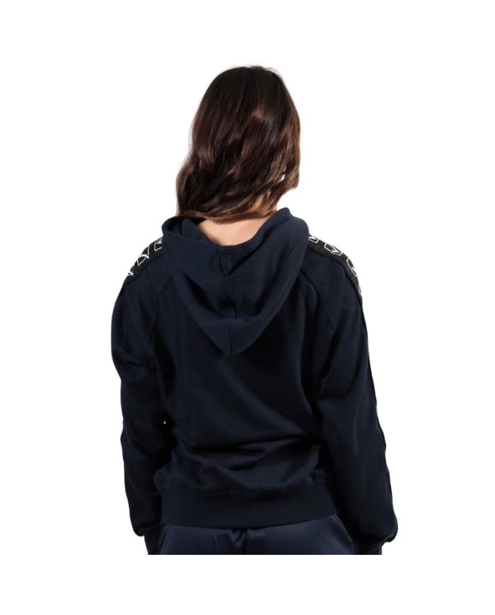 Felpa con Cappuccio Givova Terry Band BA014 Cotone Unisex Blu BA0140004