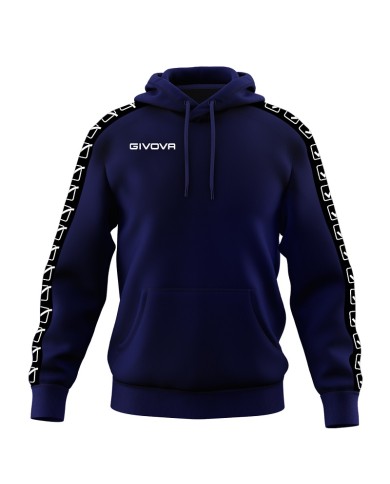 Felpa con Cappuccio Givova Terry Band BA014 Cotone Unisex Blu BA0140004 Felpa con Cappuccio Givova Terry Band BA014 Cotone Unisex Blu BA0140004