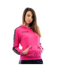 Felpa con Cappuccio Givova Terry Band BA014 Cotone Unisex Fuxia BA0140006 Felpa con Cappuccio Givova Terry Band BA014 Cotone Unisex Fuxia BA0140006