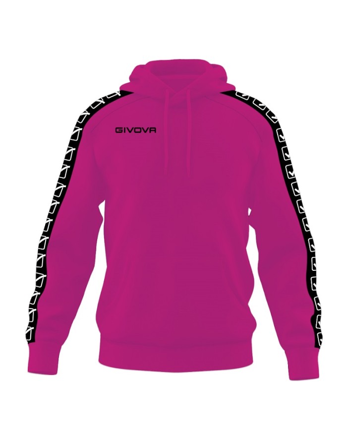 Felpa con Cappuccio Givova Terry Band BA014 Cotone Unisex Fuxia BA0140006 Felpa con Cappuccio Givova Terry Band BA014 Cotone Unisex Fuxia BA0140006