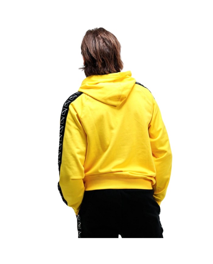 Felpa con Cappuccio Givova Terry Band BA014 Cotone Unisex Giallo BA0140007