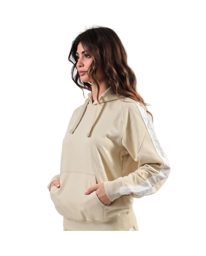 Felpa con Cappuccio Givova Terry Band BA014 Cotone Unisex Sabbia BA0140081