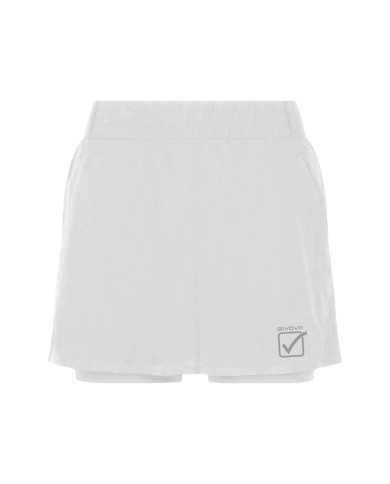 Gonna Padel GIVOVA FIT08 Donna Tennis Fitness Bianco FIT080003 Gonna Padel GIVOVA FIT08 Donna Tennis Fitness Bianco FIT080003