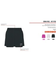 Gonna Padel GIVOVA FIT08 Donna Tennis Fitness Bianco FIT080003