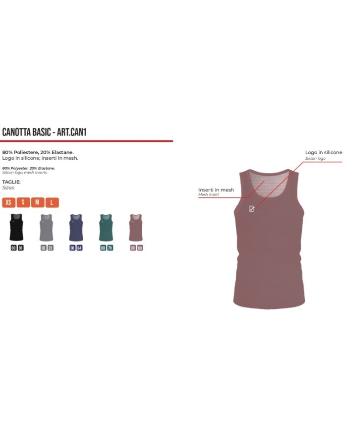 Canotta Basic Fitness Givova Nero Palestra Sport  CAN10010 Canotta Basic Fitness Givova Nero Palestra Sport  CAN10010