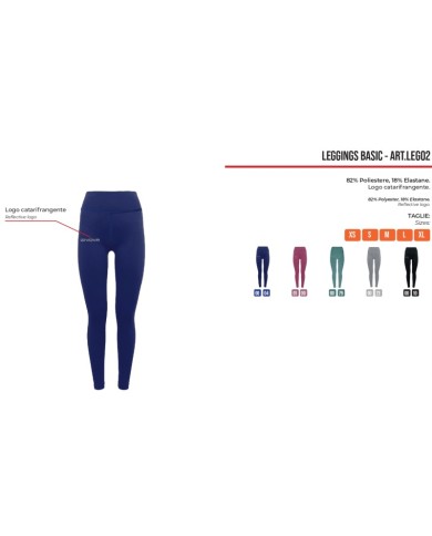 Leggings BASIC Givova Fitness Palestra Blu LEG020004 Leggings BASIC Givova Fitness Palestra Blu LEG020004