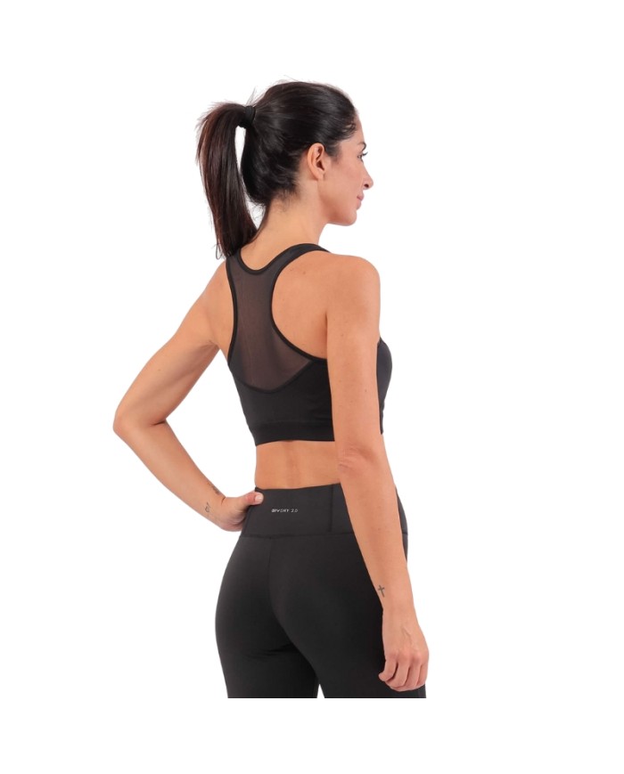 Top da Donna STAMPA Givova FIT04 Nero Fitness Palestra FIT040010