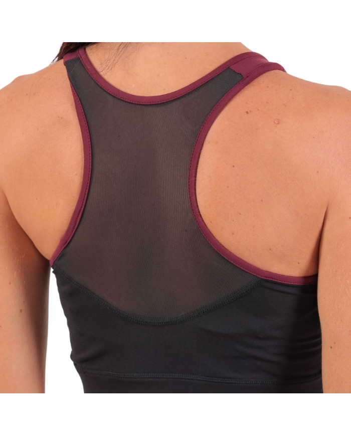 Top da Donna STAMPA Givova FIT04 Nero Ciliegia Fitness Palestra FIT041016