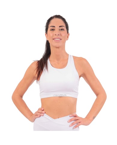 Top Donna ECO Givova FIT05 Ecopelle Fitness Bianco FIT050003 Top Donna ECO Givova FIT05 Ecopelle Fitness Bianco FIT050003