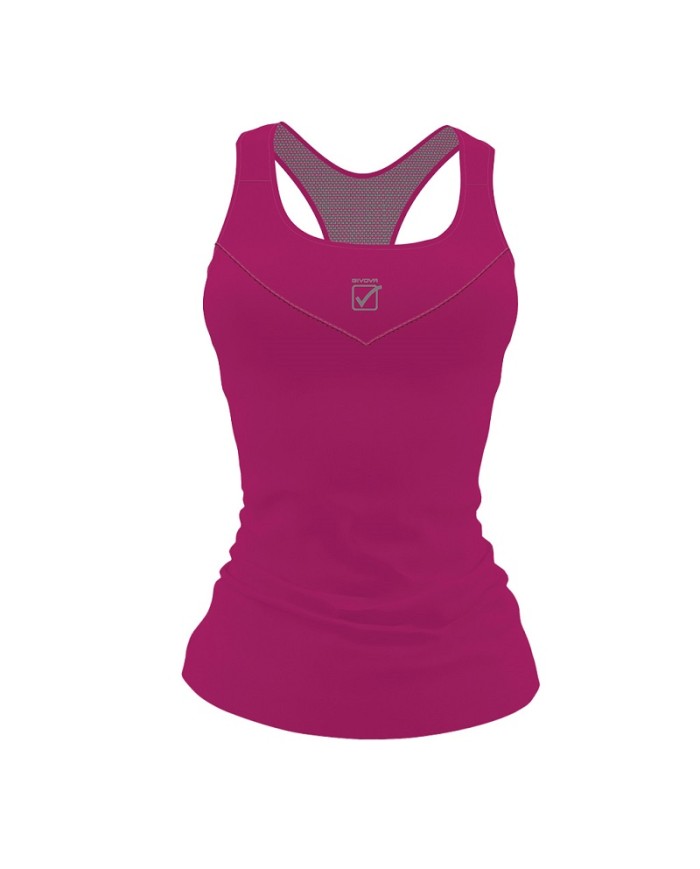 Canotta da Donna STAMPA Givova FIT06 Fitness Palestra Fuxia FIT060006