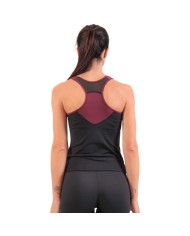 Canotta da Donna STAMPA Givova FIT06 Fitness Palestra Nero Ciliegia FIT061016