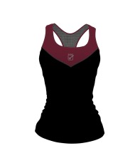 Canotta da Donna STAMPA Givova FIT06 Fitness Palestra Nero Ciliegia FIT061016