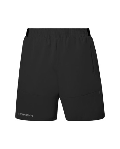 Bermuda Tecnico Givova FIT09 Fitness Palestra Running Nero FIT090010 Bermuda Tecnico Givova FIT09 Fitness Palestra Running Nero FIT090010