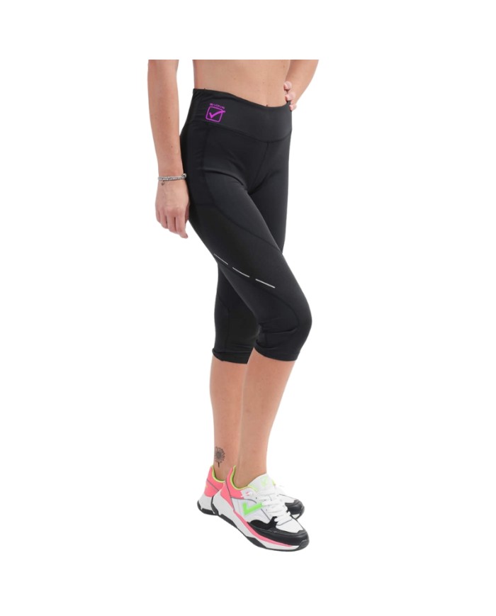 Pinocchietto da Donna STYLE Givova FIT14 Fitness Palestra Running Nero Fuxia FIT141006