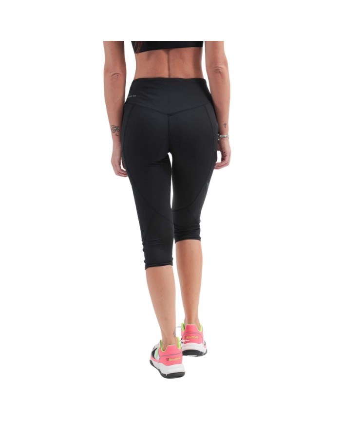 Pinocchietto da Donna STYLE Givova FIT14 Fitness Palestra Running Nero Fuxia FIT141006