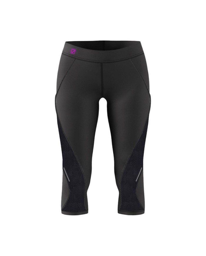 Pinocchietto da Donna STYLE Givova FIT14 Fitness Palestra Running Nero Fuxia FIT141006