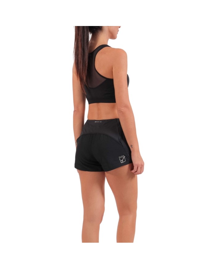 Short Donna Givova FIT03 Pantaloncino Fitness Running Palestra Nero FIT030010