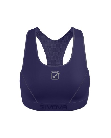 Top BASIC Givova Donna TOP2 Fitness Palestra Running Blu TOP20004 Top BASIC Givova Donna TOP2 Fitness Palestra Running Blu TOP20004