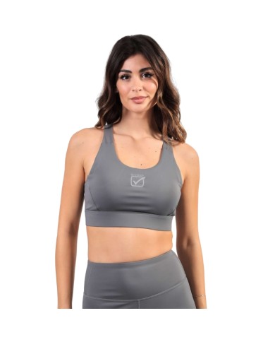 Top BASIC Givova Donna TOP2 Fitness Palestra Running Grigio Scuro TOP20023 Top BASIC Givova Donna TOP2 Fitness Palestra Running Grigio Scuro TOP20023