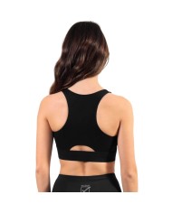 Top BASIC Givova Donna TOP2 Fitness Palestra Running Nero TOP20010