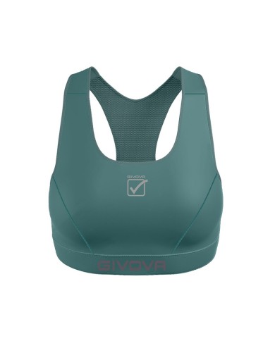 Top BASIC Givova Donna TOP2 Fitness Palestra Running Verde Petrolio TOP20079 Top BASIC Givova Donna TOP2 Fitness Palestra Running Verde Petrolio TOP20079