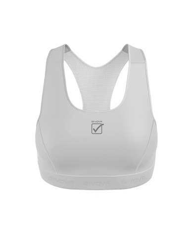 Top Donna Elastic Band FIT01 Givova Running Palestra Fitness Bianco FIT010003 Top Donna Elastic Band FIT01 Givova Running Palestra Fitness Bianco FIT010003