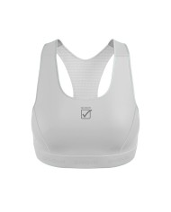 Top Donna Elastic Band FIT01 Givova Running Palestra Fitness Bianco FIT010003