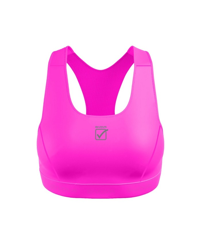 Top Donna Elastic Band FIT01 Givova Running Palestra Fitness Fuxia FIT010006