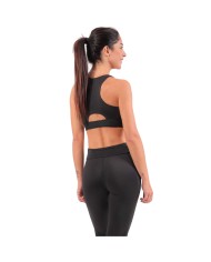 Top Donna Elastic Band FIT01 Givova Running Palestra Fitness Nero FIT010010