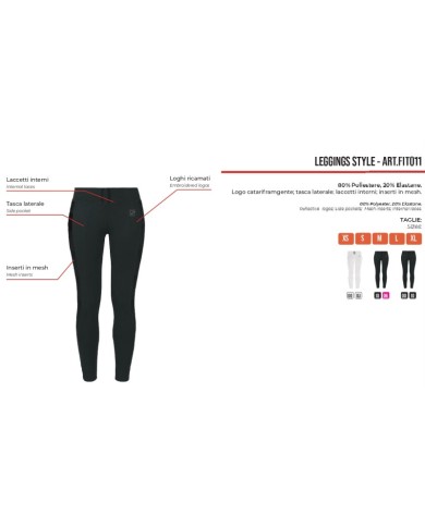 Leggins STYLE Givova FIT011 Donna Palestra Fitness Running Nero FIT0110010 Leggins STYLE Givova FIT011 Donna Palestra Fitness Running Nero FIT0110010