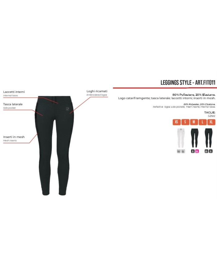 Leggins STYLE Givova FIT011 Donna Palestra Fitness
