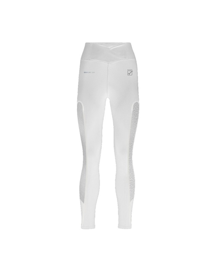 Leggings da Donna ECO Givova FIT012 Ecopelle Fitness Palestra Bianco FIT0120003