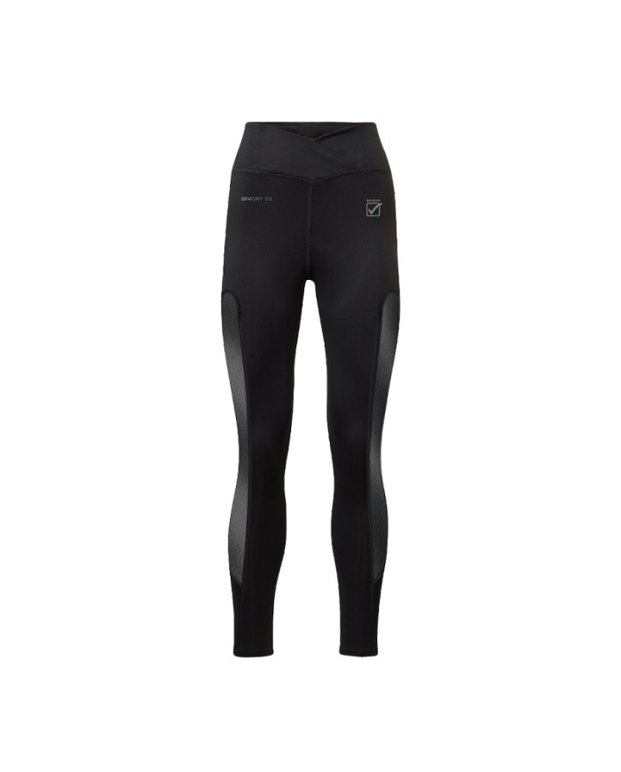 Leggings da Donna ECO Givova FIT012 Ecopelle Fitness Palestra Nero FIT0120010