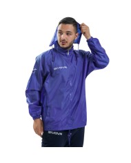 Giacca Antivento Givova RAIN BASICO RJ001 K-Way Azzurro Unisex RJ0010002