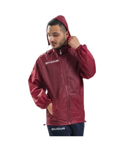 Giacca Antivento Givova RAIN BASICO Taglia RJ001 K-Way Granata Unisex RJ0010006 Giacca Antivento Givova RAIN BASICO Taglia RJ001 K-Way Granata Unisex RJ0010006