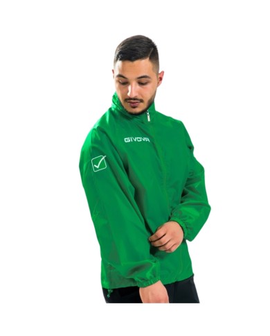Giacca Antivento Givova RAIN BASICO RJ001 K-Way Verde Unisex RJ0010013 Giacca Antivento Givova RAIN BASICO RJ001 K-Way Verde Unisex RJ0010013