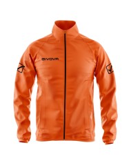 Giacca Antivento Givova RAIN BASICO RJ001 K-Way Arancio Fluo Unisex RJ0010028