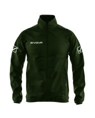 Giacca Antivento Givova RAIN BASICO RJ001 K-Way Verde Militare Unisex RJ0010051